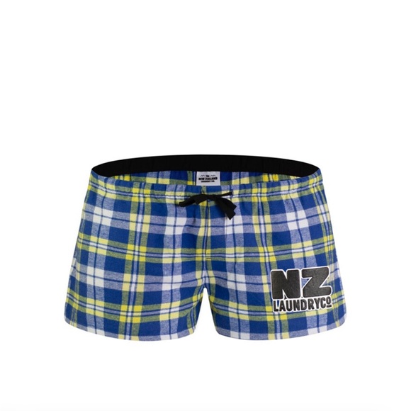 NZ Laundry Co Blue Plaid Men's Shorts. AussieBum size Small. - Picture 1 of 8